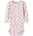 Name It Bodysuit l/s - NbfBheart - Cradle Pink