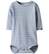 Lil' Atelier Bodysuit l/s - NbmBaja - Zen Blue