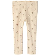 Lil' Atelier Leggings - NbfRachello - Short story Peach/Flower