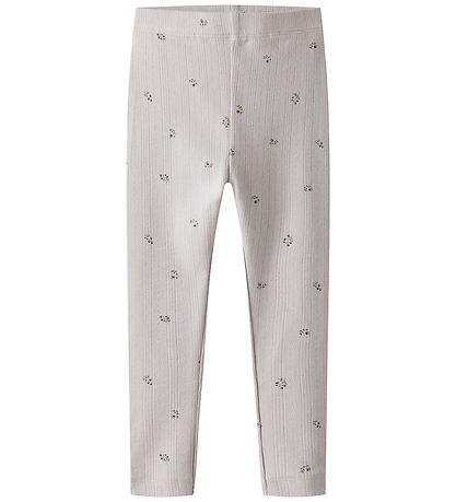 Name It Leggings - Pointelle - NmfBessen - Lilac Marble