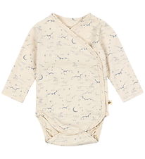 Konges Sløjd Wrap Bodysuit l/s - Sky Marino