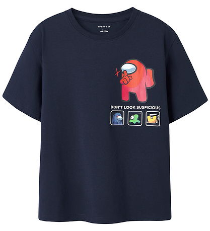 Name It T-Shirt - NkmDise - Amongus - Navy Blazer