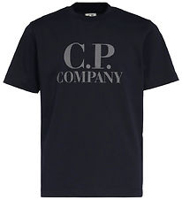 C.P. Company T-Shirt - Total Eclipse Blue av. Gris