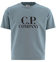 C.P. Company T-Shirt – Silber Blue m. Schwarz