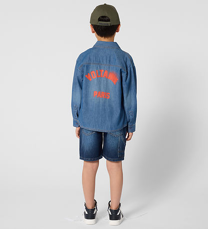 Zadig & Voltaire Overhemd - Denim Blue m. Print