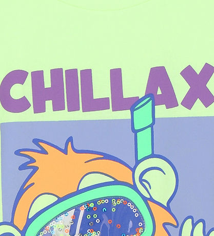 Billieblush T-Shirt - Green Lemon m. Print