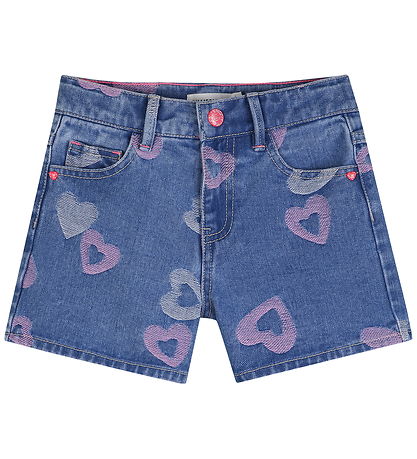 Billieblush Shorts - Denim - Denim Blue m. Herzen