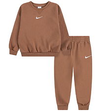 Nike Sweat Set - Crew - Mineral Clay