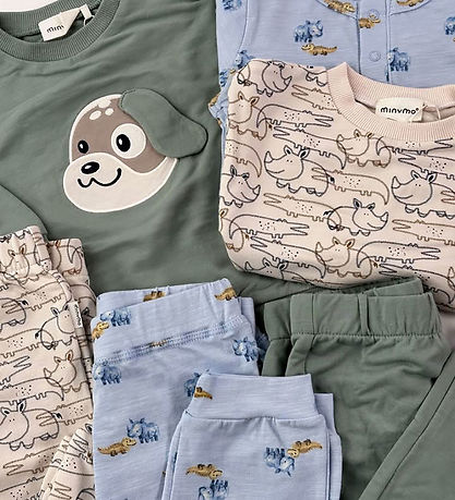 Minymo Sweatshirt - Lily Pad w. Dog