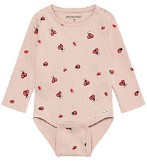 Minymo Samfella l/e - Rib - Peach Þeytja