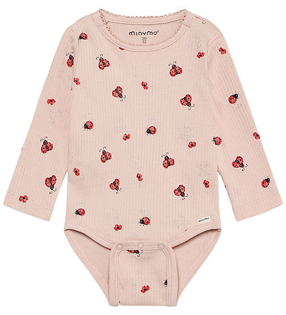 Minymo Samfella l/e - Rib - Peach Þeytja