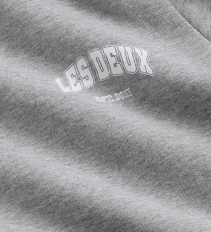 Les Deux Sweatshirt - Ring - Gråmelerad m. Tryck