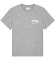 Les Deux T-shirt - Hoop - Gråmeleret m. Hvid