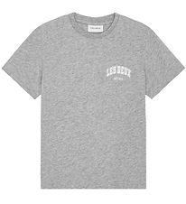 Les Deux T-shirt - Hoop - Grey Melange w. White