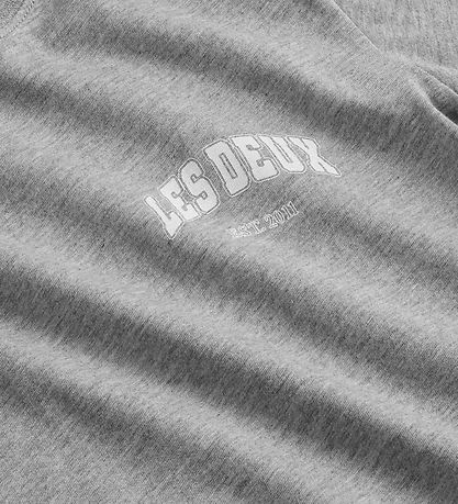 Les Deux T-shirt - Ring - Gråmelerad m. Vit