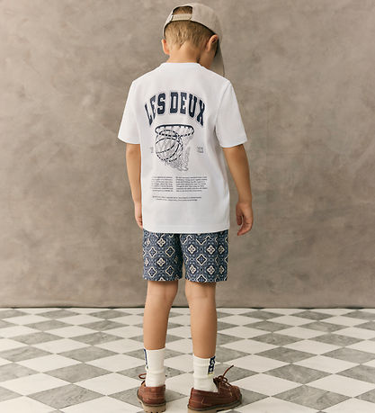 Les Deux T-shirt - Hoop - White w. Black