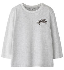 Name It Blússa - NmmBertram - Light Grey Melange