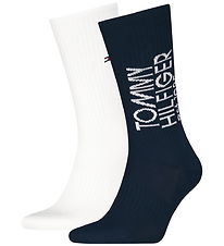 Tommy Hilfiger Socks - 2-Pack - Navy/White