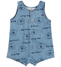 Bobo Choses Jumpsuit - Denim - Pickle The Dog - Light Blue