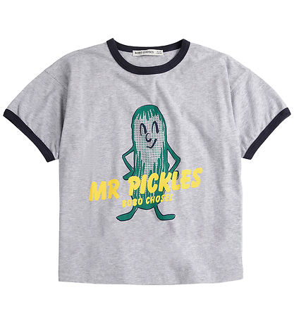 Bobo Choses T-Shirt - Herr Gurken - Heather Grey