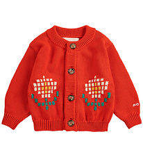 Bobo Choses Cardigan - Knitted - Pixel Daisy - Red