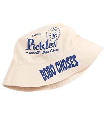 Bobo Choses Bucket Hat - Reversible - Pickles - Offwhite