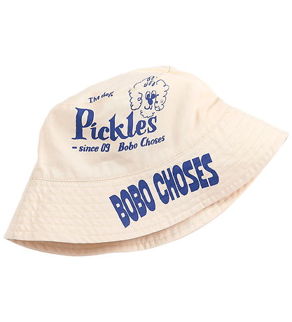Bobo Choses Bucket Hat - Reversible - Pickles - Offwhite