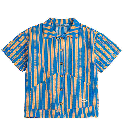 Bobo Choses Hemd k/ä - Neuer Haaransatz - Navy Blue