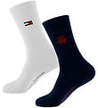 Tommy Hilfiger Sokken - 2-pack - Navy/Wit