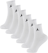 Jordan Socks - 6-Pack - Crew - White