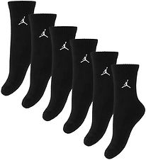 Jordan Socks - 6-Pack - Crew - Black