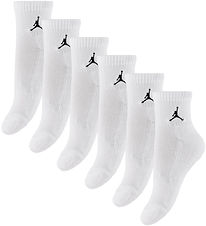 Jordan Socks - 6-Pack - Quarter - White