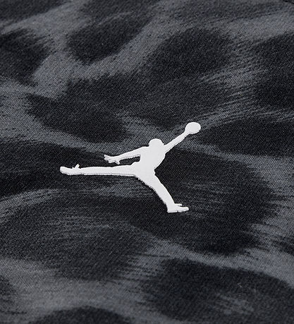 Jordan Blouse - Recadré - Noir av. Imprimé léopard