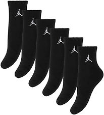 Jordan Socks - 6-Pack - Quarter - Black