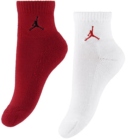 Jordan 양말 - 6개입 - 4분의 1 - 레드 짐/블랙