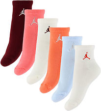 Jordan Sokken - 6-pack - Kwart - Roze Gaas