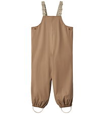 Wheat Rain Pants w. Suspenders - PU - Charlo - Hazel