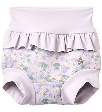 Wheat Badblöjor m. Volanger - Rita - Purple Light Petunior