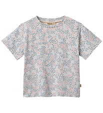 Wheat T-shirt - Ella - Powder Blue Flowers