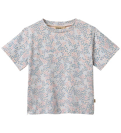 Wheat T-Shirt - Ella - Powder Blue Blumen