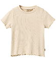Wheat T-shirt - Rib - Irene - Almond Peach