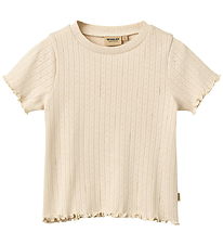 Wheat T-shirt - Rib - Irene - Almond Peach