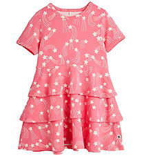 Mini Rodini Jurk - Starfall Aop - Roze