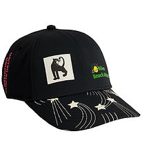 Mini Rodini Cap - Snack Attack - Black