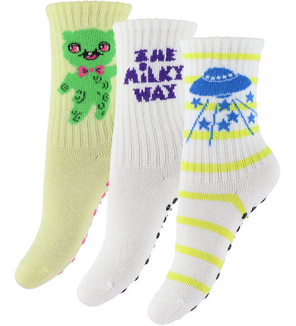 Mini Rodini Socks - 3-Pack - The Milky Way - Anti-Slip - Multi