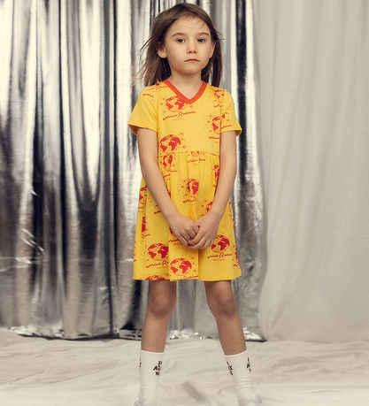 Mini Rodini Mekko - Yhteiskunta Aop - Keltainen