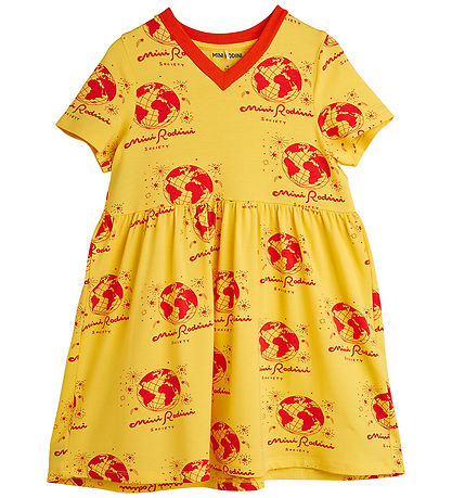 Mini Rodini Mekko - Yhteiskunta Aop - Keltainen