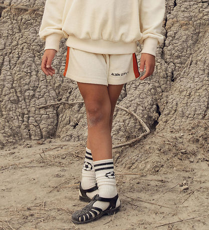 Mini Rodini Polvisukat - Jalkapallo - Off-White