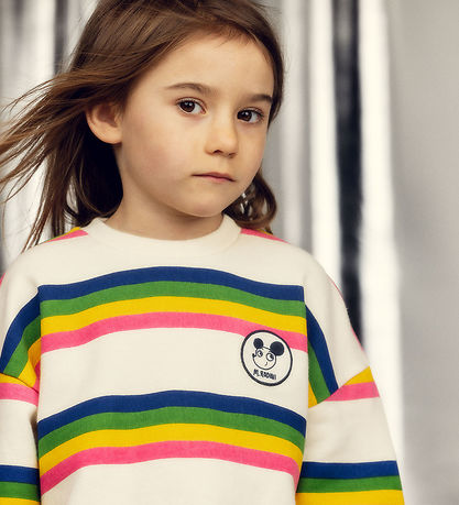 Mini Rodini Sweat-shirt - Ritzratz Stripe - Multicolore