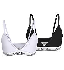 Calvin Klein Bra w/o Hanger - Triangle - 2-Pack - Black/White